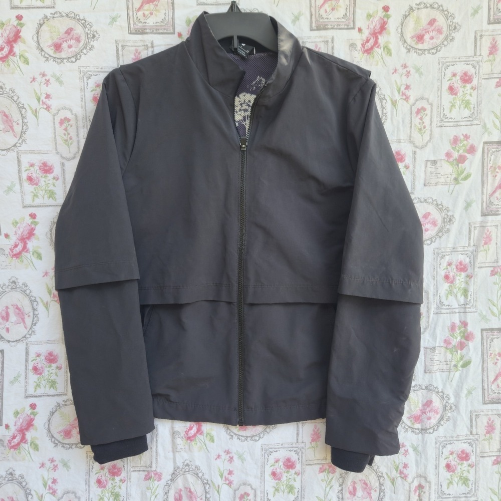 Nike Shield HyperAdapt Women's Golf Jacket Black Toile Scenic Print Size Small